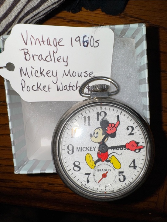 Bradley Accessories - Vintage Bradley Mickey Mouse Pocket Watch